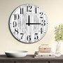 Wallity Reloj 5050MS-040 Decorativo MDF 50cm Elegante Moderno Movimiento Silencioso